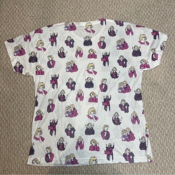 Clashist T-Shirt Top Joan Rivers Middle Finger XL - Picture 4 of 7